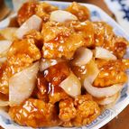 特製マヨソースがやばい🤭💕鶏竜田と玉ねぎの甘酢あんかけ丼