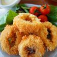 サクサク美味しい熱々が美味しいにんにく醤油のイカリング😋