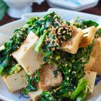 【厚揚げとほうれん草のごまマヨ】レンジで3分簡単！