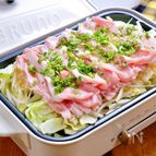 疲れて帰った日に♪蒸すだけ！『ごま油薫る豚しゃぶポン酢蒸し』