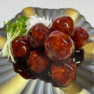 楽ラク手抜キッチン🐶🐾の作ってみた!投稿(甘酢あんでさっぱり肉団子)