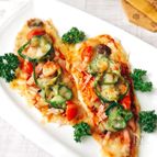 ハーブソルトで簡単・鶏ささみのピザ風