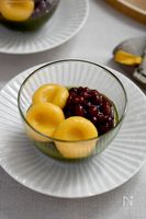 ほろ苦♪もちもち♪【抹茶寒天とかぼちゃ白玉の和スイーツ】