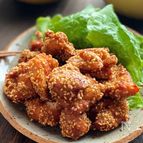 にんにく醤油のごま唐揚げ