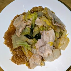 joe sanの作ってみた!投稿(重ねて放置♪包丁不要『豚バラ白菜とはるさめの上海風とろみ煮』)