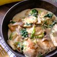 味付けひとつで美味しい【鶏肉とほうれん草のコク旨クリーム煮】