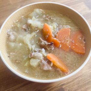 ゆかりの作ってみた!投稿(男子が喜ぶ♪白菜と根菜の『胡麻だく豚汁』)