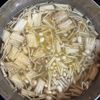 鶏ひき肉と豆腐のとろうま海苔スープの工程2