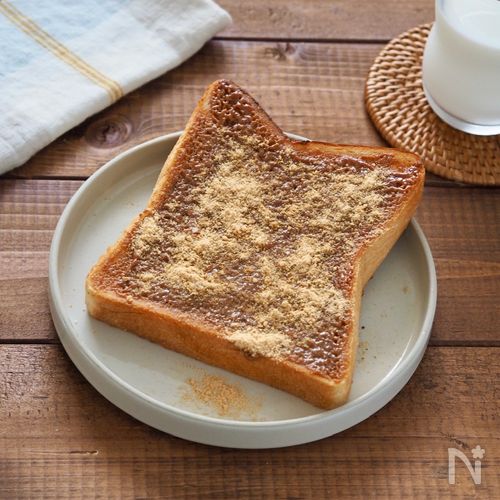 【給食きな粉トースト】食べるまで5分!朝食が楽しみになる♪