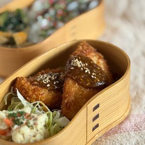 1408117の作ってみた!投稿(筋トレ旦那大歓喜！ささみの味噌カツ丼)