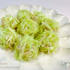 フライパンde簡単<ヘルシー>お豆腐入りキャベツシュウマイ♡