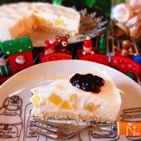 生クリもクリチも不要 りんご入りヘルシーレアチーズケーキ風 By ちゃんちー レシピサイト Nadia ナディア プロの料理家のおいしいレシピ