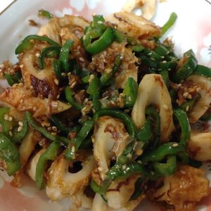 けこすの作ってみた!投稿(【ちくわとピーマンのおかか炒め】ご飯によく合う！お弁当にも♪)