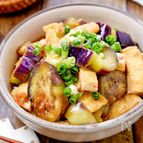 【なすと油揚げのおかかポン酢】レンジで簡単！さっぱり副菜♪