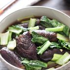 【なすとチンゲン菜の柚子胡椒煮】冷やしても◎3分煮るだけ♪