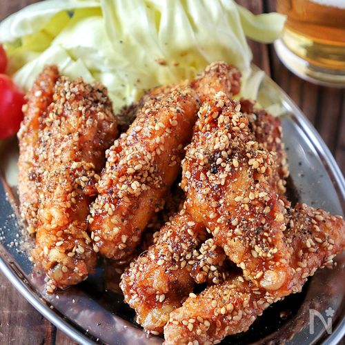 居酒屋風【甘辛手羽中唐揚げ】とまらない旨さ