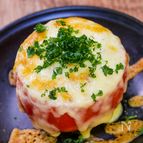 【サク飯】丸ごとトマトのエッグチーズ焼き