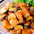 ごはんもビールもすすむ！【鶏むね肉と夏野菜の旨ダレがらめ】