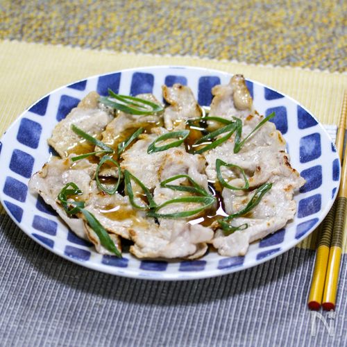 さっと焼いて食べる「豚しゃぶの焼きびたし」