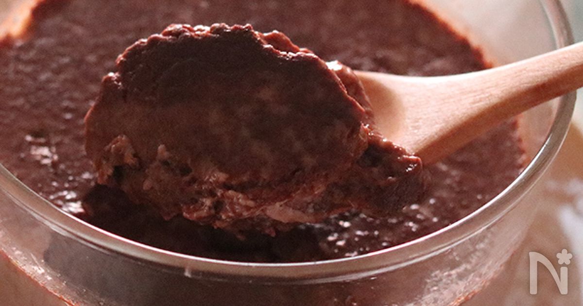 （圧力鍋で）とろける！なめらかチョコプリン