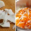 【卵と豆腐のあんかけ丼】人参と玉ねぎの優しい甘さ。の工程4