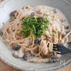 白だしで味が決まる！明太豆乳クリームパスタ