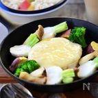 スキレットでチーズフォンデュ 