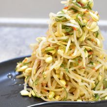 飲むように食べちゃう♪豆もやしとねぎのピリ辛和え