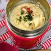 まゆのの作ってみた!投稿(スープジャーで♡トマトとベーコンの味噌チーズクリームペンネ)