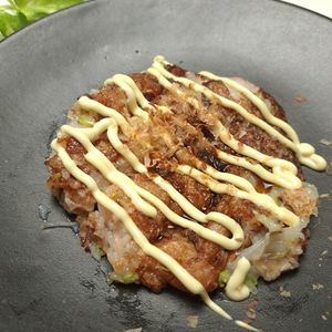 とのちゃまの作ってみた!投稿(ポンマヨで美味♪とろろのもちもち焼き)