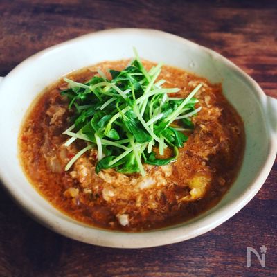 【夜食レシピ保存版】５分豆苗チゲスープ♪