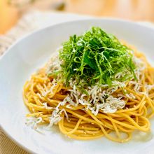 醤油香る【しらすと青ジソの和風パスタ】簡単和えるだけレシピ♪
