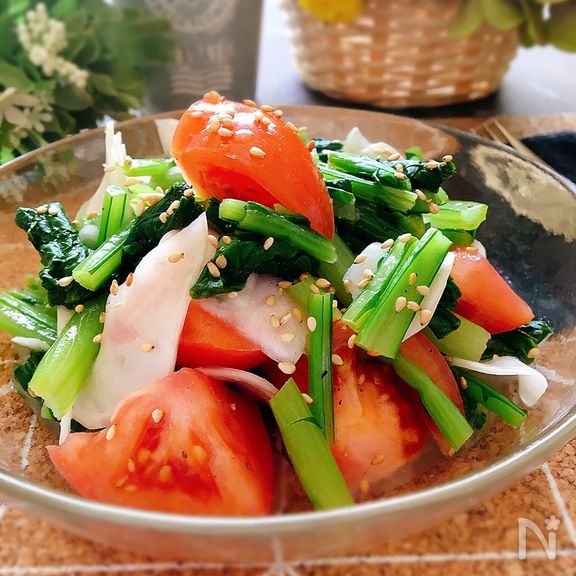 トマトとかぶのレモン塩のサラダ