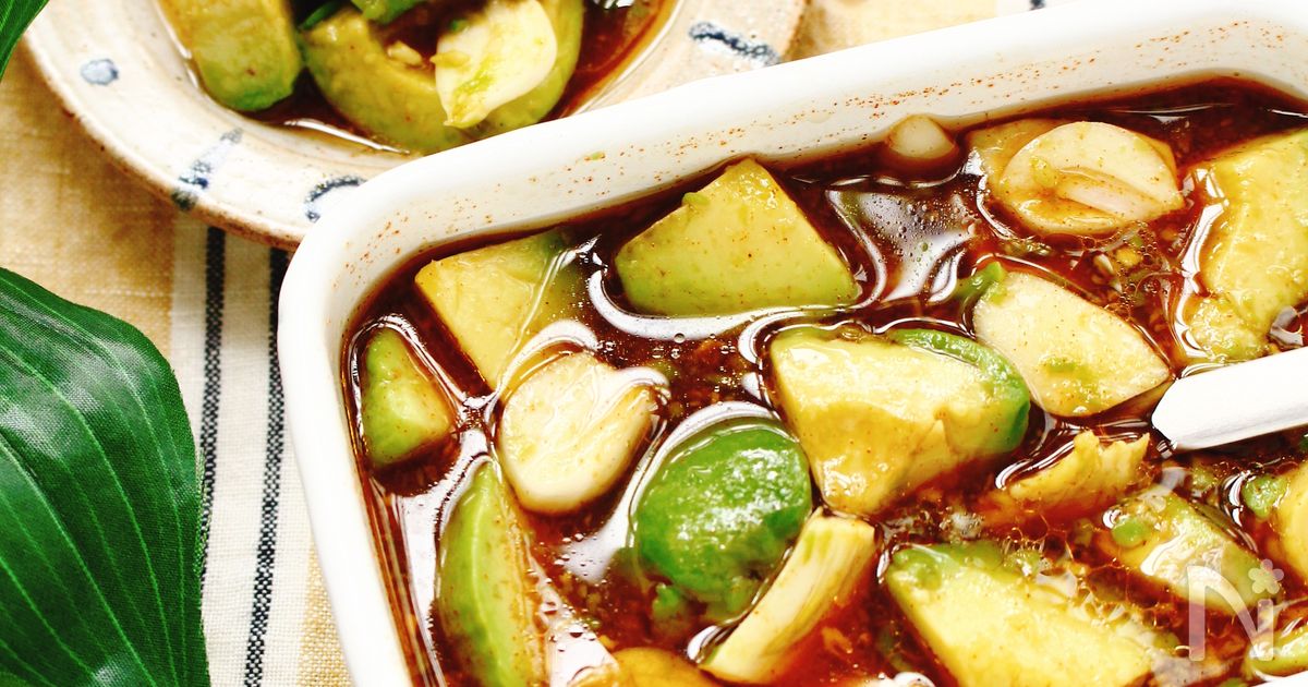 アボカドのピリ辛スタミナ漬け【ご飯のおとも・おつまみに】