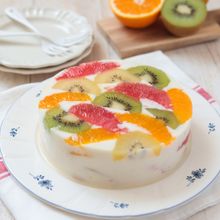寒天のヨーグルトフルーツケーキ