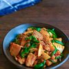 鶏肉と筍とピーマンのオイスター炒めの工程8