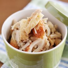 にゅうめん・うどんに!手作り煮あげ(レンジ調理)