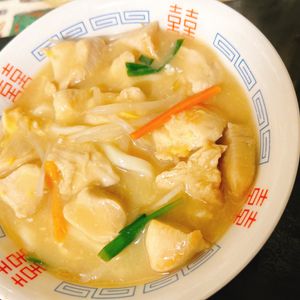 煌蓮mamの作ってみた!投稿(【鶏肉とふわふわ卵のかき玉うどん】とろ〜り鶏だし麺つゆ♬︎)
