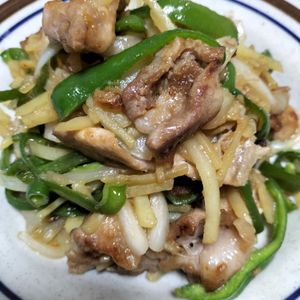 579335の作ってみた!投稿(豚肉とじゃが芋とピーマンのオイスター炒め)