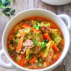 キムチとザーサイの中華スープ♩ごちそうスープ！食べるスープ