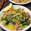 【豚肉ニラのにんにくだし焼きそば】食が進む！やみつき麺◎