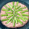 丸めず簡単◎【佐賀県産アスパラガスのチーズハンバーグ】の工程2