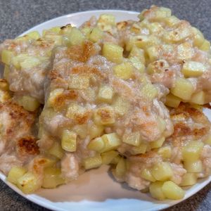 you-kariの作ってみた!投稿(大人気【鶏むねとじゃがいものカリカリ焼き】お弁当にも◎)