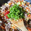 苦手でも作りやすい♪【野菜たっぷりオムレツ】の工程4