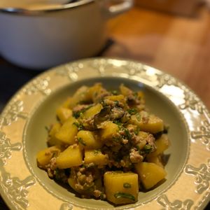 highwindさんの作ってみた!投稿(【ご飯おかわり♡】ひき肉とじゃがいも茄子のごま味噌炒め)