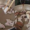 旨味と栄養が爆発💥いかとブロッコリーのナンプラー炒めの工程1