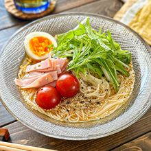 【汁まで飲み干す!さっぱりスープそうめん】冷やし中華風♪簡単