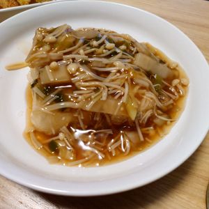 Yukkの作ってみた!投稿(しっかりあん仕立て♪『揚げだし豆腐のえのきあんかけ』)