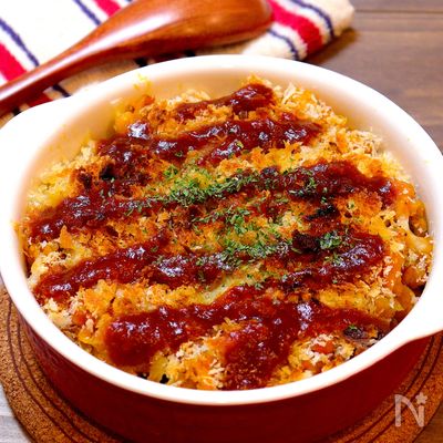 【油の片づけは不要!!】かぼちゃのオープンコロッケ