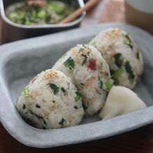捨てないで！【かぶの葉混ぜおにぎり】